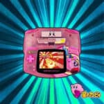 Kirby - Nintendo Game Boy Advance GBA Black Console IPS Backlit Mod