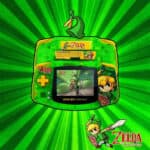 Legend of Zelda - Nintendo Game Boy Advance GBA Black Console IPS Backlit Mod
