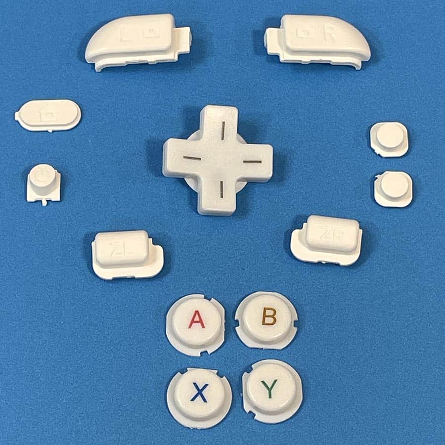 Full Button Set for New Nintendo 3DS XL – White – ABXY, D-Pad