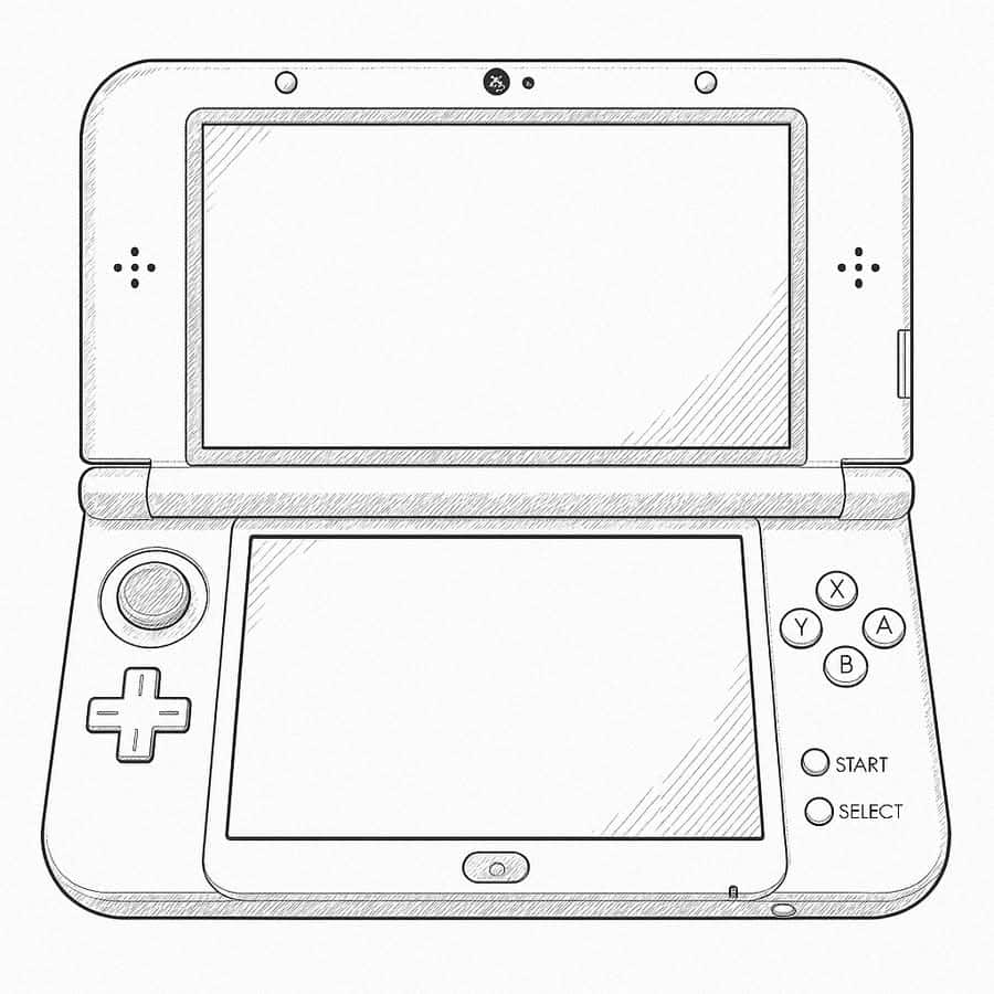 Nintendo Switch gaming console with detachable controllers and large screen.