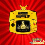 Pikachu Yellow - Nintendo Game Boy Advance GBA Black Console IPS Backlit Mod