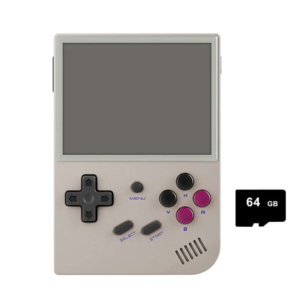 Anbernic RG35XX V2 retro handheld game console with 64GB storage.