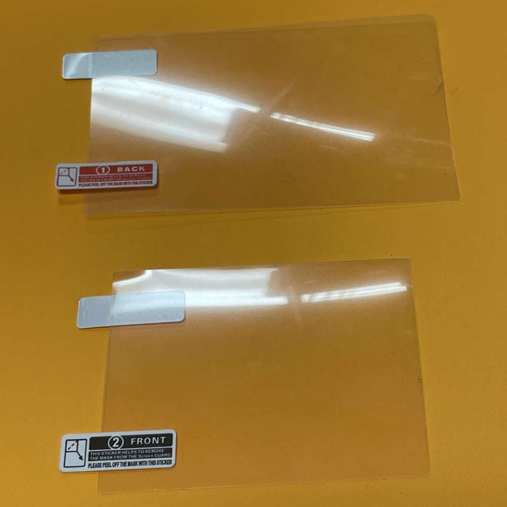 Protective screen kit for 'New' 3DS XL gaming console. Includes front and back screen protectors for.