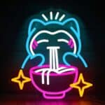 Snorlax Ramen LED - Neon Sign