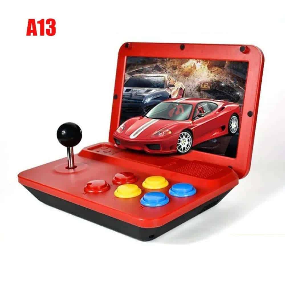 Alternative view of Powkiddy A13 Retro Game Arcade 10 Inch Hd Large Screen Game Machine Folding Flip Rk3128 Chip Cpu Simulator Detachable Joystick