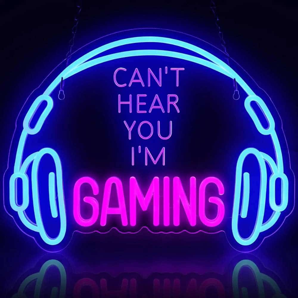 Can't Hear You, I'm Gaming - HeadSet - Neon Lights