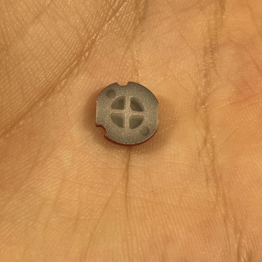Alternative view of A Button for 3DS – Red Replacement Part