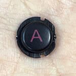 A Button for New Nintendo 3DS XL – Black – Replacement Button – Brand New (3rd Party)