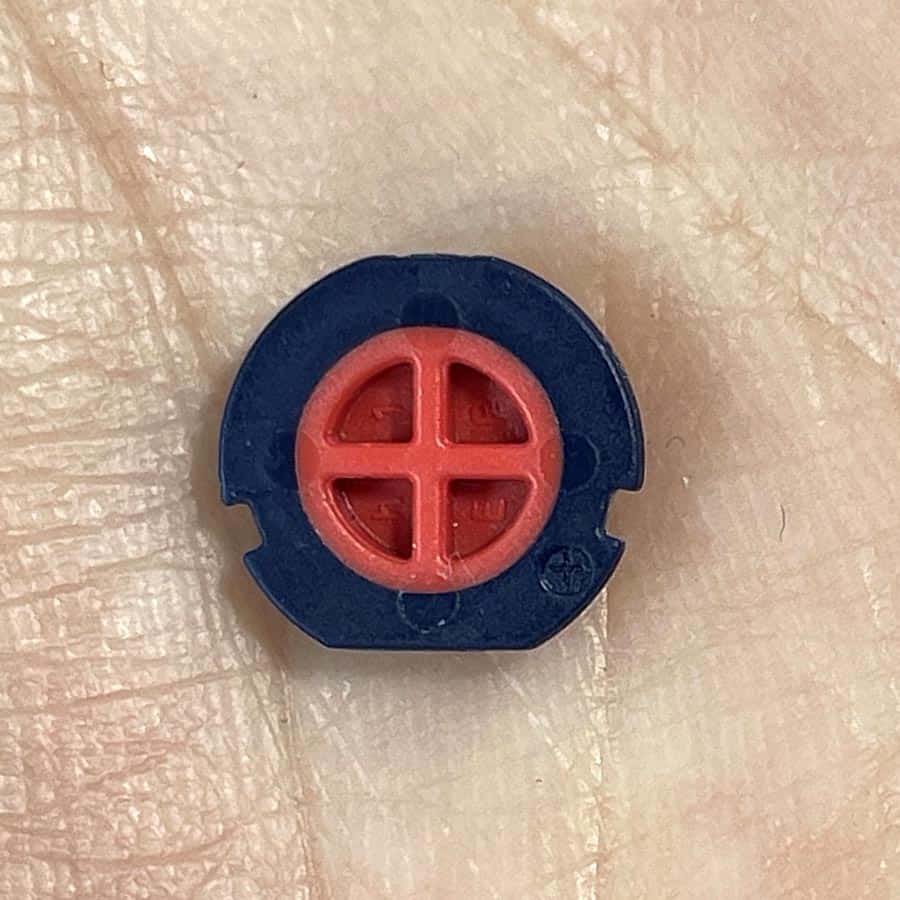 Alternative view of A Button for New Nintendo 3DS XL – Blue – Replacement Button – Brand New