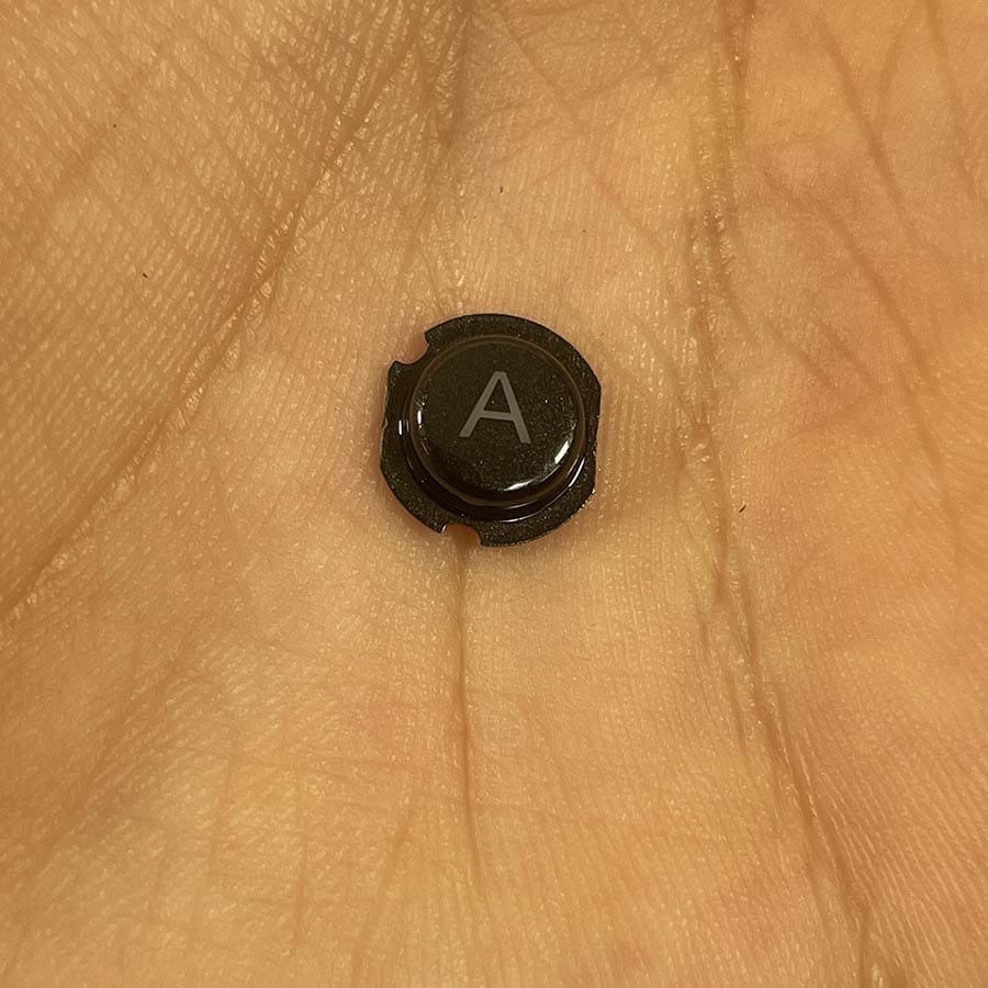 A Button for Nintendo 3DS – Black – Action Button Replacement – Brand New