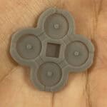ABXY Button Rubber Pad for Nintendo 3DS – Conductive Silicone – Brand New