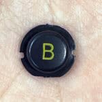 B Button for New Nintendo 3DS XL – Black – Replacement Button – Brand New