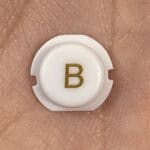 B Button for New Nintendo 3DS XL – White – Replacement Button – Brand New
