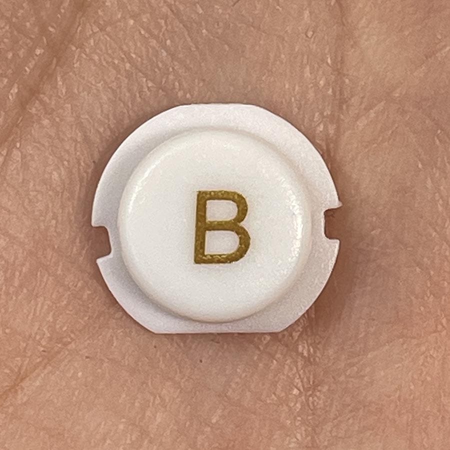 B Button for New Nintendo 3DS XL – White – Replacement Button – Brand New