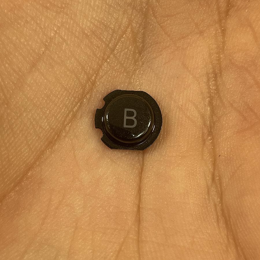 B Button for Nintendo 3DS – Black – Action Button Replacement – Brand New