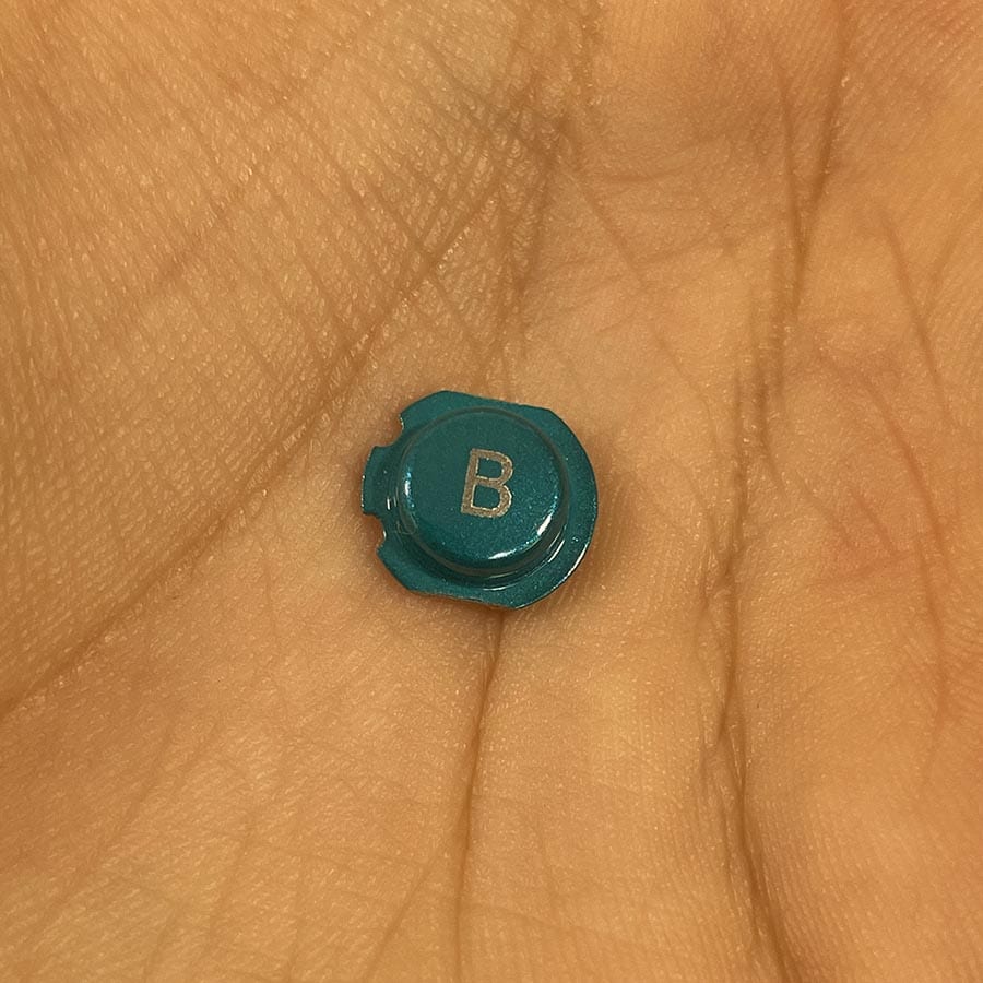 B Button for Nintendo 3DS – Turquoise – Action Button Replacement – Brand New