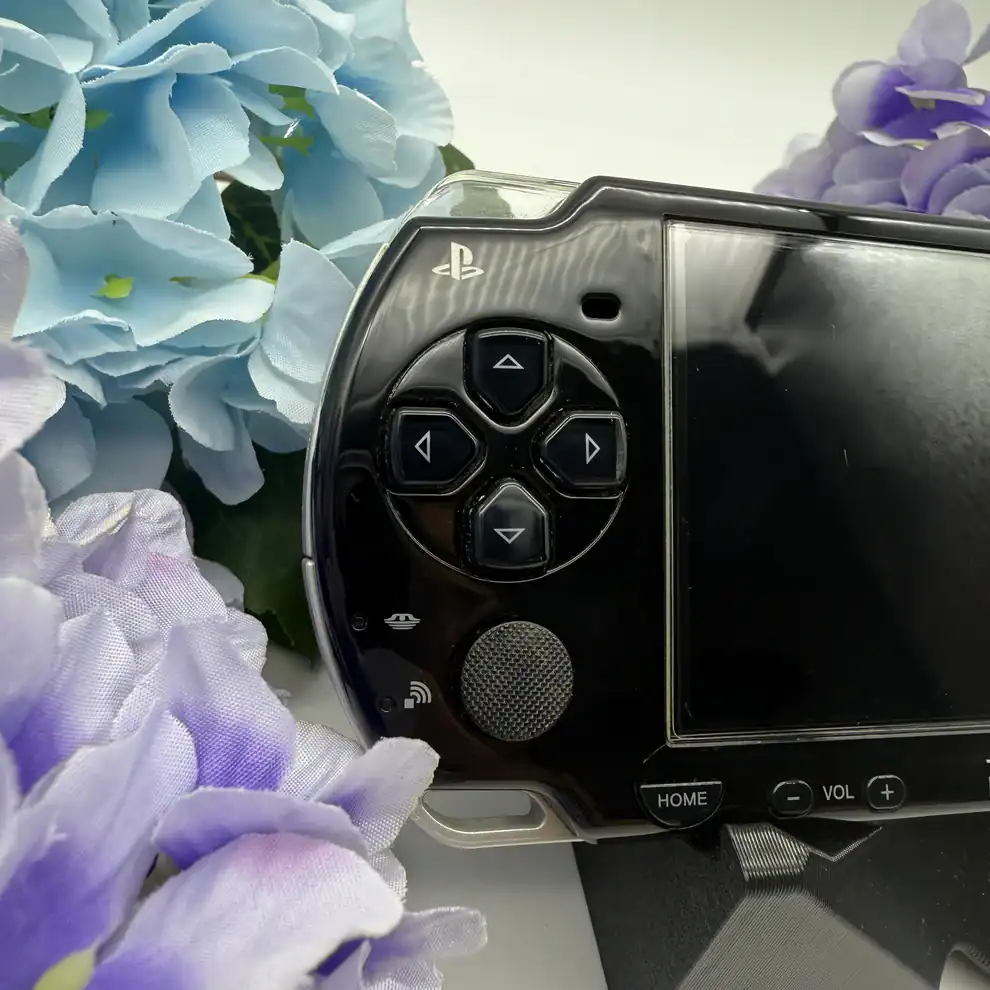 Alternative view of Black PSP 2000 – Slim Model | Modded, Cleaned & Ready to Play