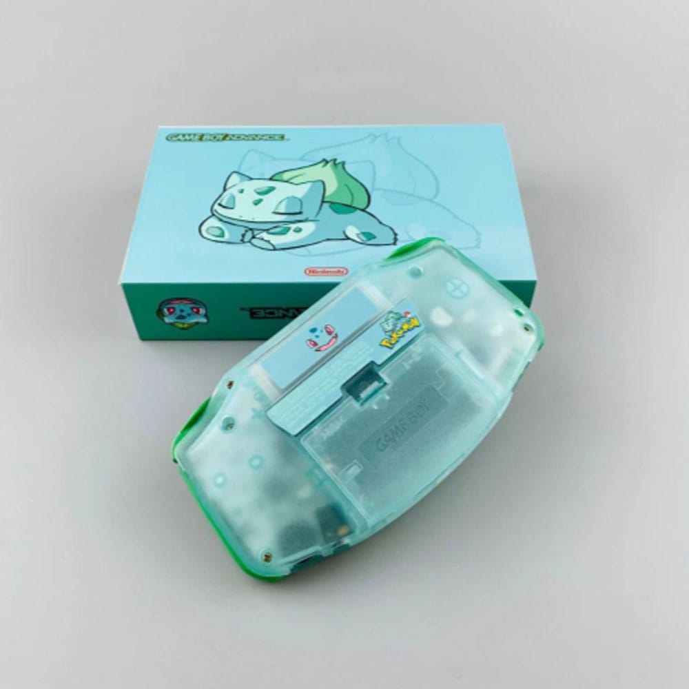 Nintendo Game Boy Advance GBA Bulba console with IPS backlit mod for enhanced gaming experience.