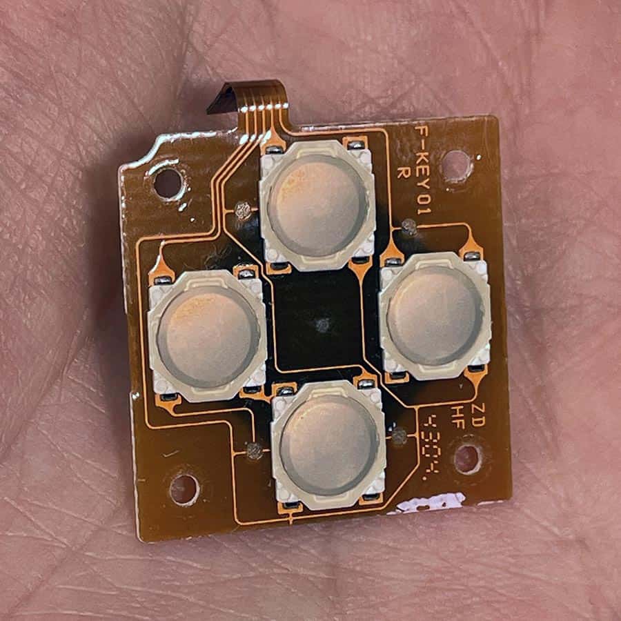 Alternative view of D-Pad Button Module for New Nintendo 3DS XL