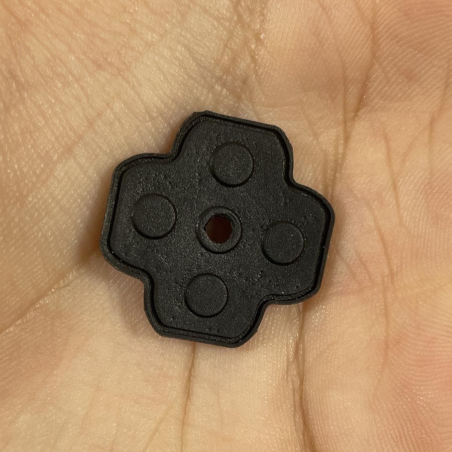 D-Pad Rubber Pad for Nintendo 3DS – Conductive Silicone – Brand New