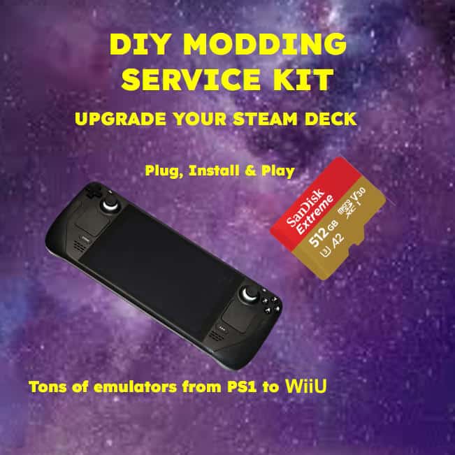 Modded Steam Deck LCD– 512GB or 1TB + Preloaded SD