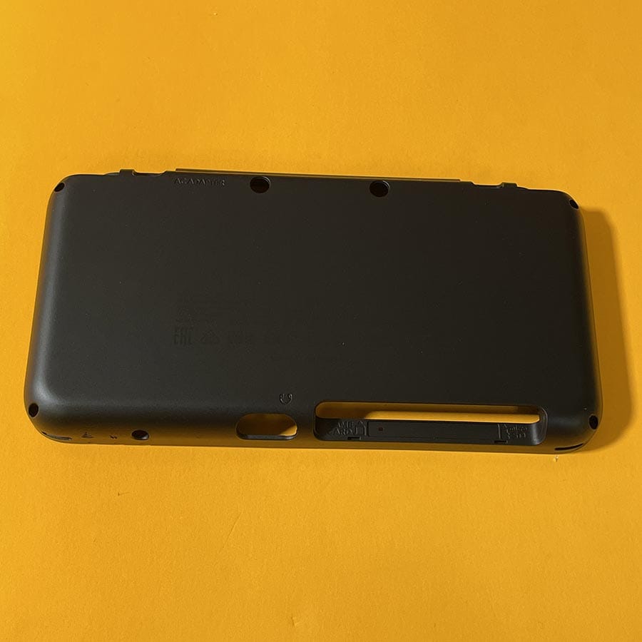 Exterior Shell Cover for New Nintendo 2DS XL – Black – Bottom Only – Brand New