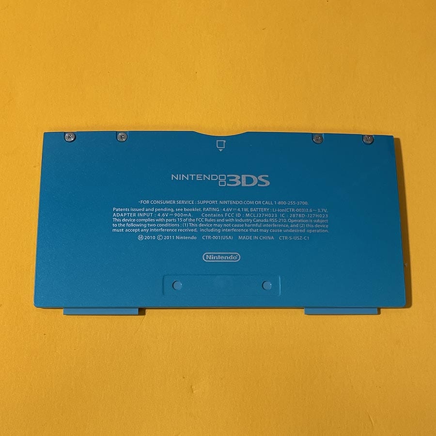 Exterior Shell Cover for Nintendo 3DS – Light Blue – Bottom Only – Brand New