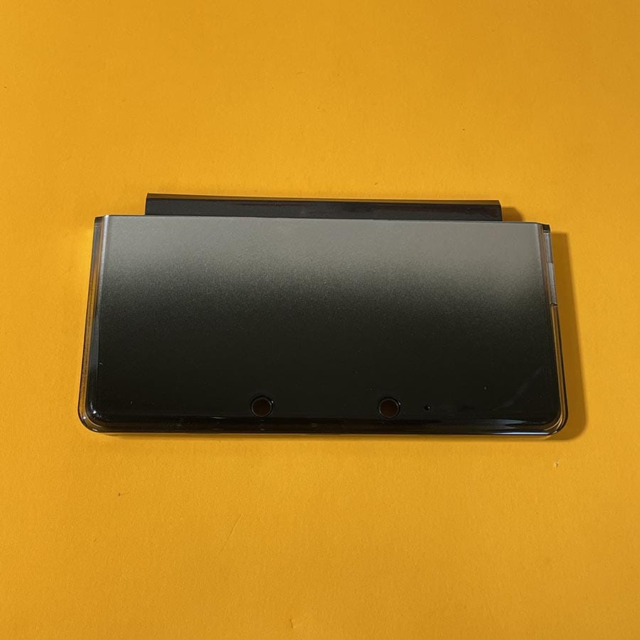 Alternative view of Exterior Shell Covers for Nintendo 3DS – Black/Gray Fade – Front & Back – Brand New