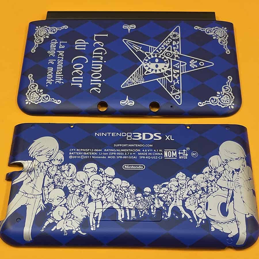 Exterior Shell for Nintendo 3DS LL (XL) – Persona Q Edition – Front & Back Cover – Brand New