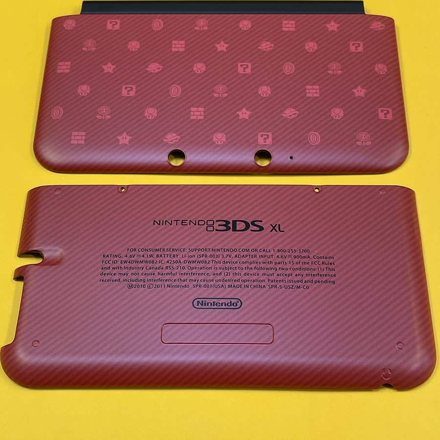 Exterior Shell for Nintendo 3DS XL – Super Mario Bros. 2 Red Edition – Front & Back Cover – Brand New