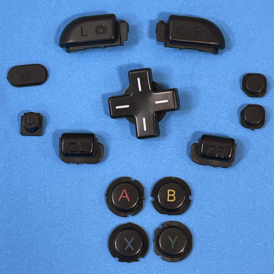 Full Button Set for New Nintendo 3DS XL – Black – ABXY, D-Pad, Power, Home, Start/Select, Shoulder & Z Buttons – Brand New