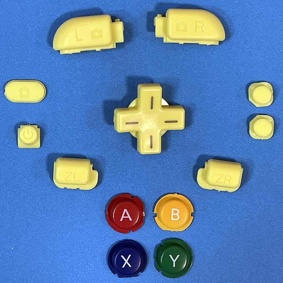 Full Button Set for New Nintendo 3DS XL – Yellow Theme – Brand New
