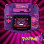 Ginger Themed - Nintendo Game Boy Advance GBA Black Console IPS Backlit Mod