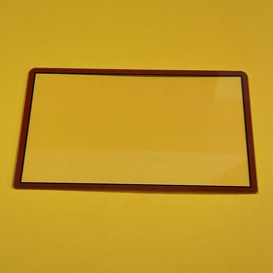 Glass Top LCD Screen Protector For New 3DS XL – Red – Brand New