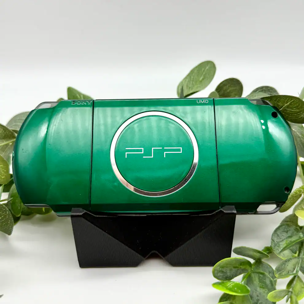 Green PSP 3000 – Slim Model | Modded, Cleaned & Ready to Play