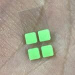 Green Square Screw Covers for New Nintendo 3DS XL – Replacement Cosmetic Nibs