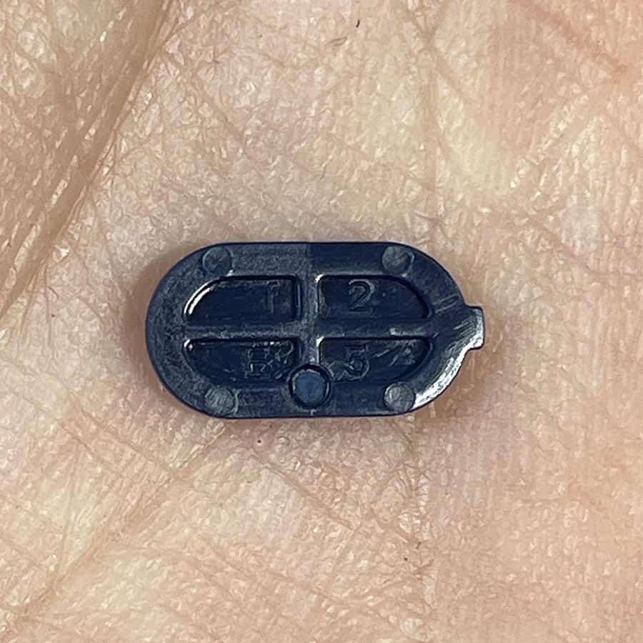 Alternative view of Home Button for New Nintendo 3DS XL – Blue – Replacement Button – Brand New