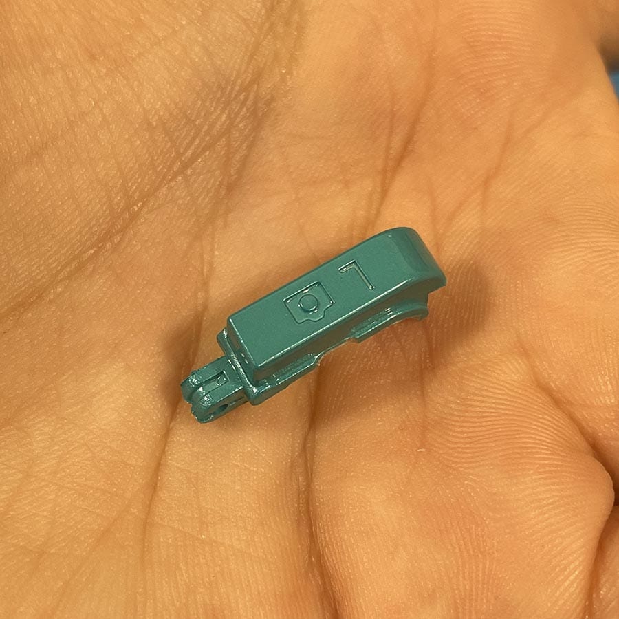 Left Shoulder Button for Nintendo 3DS – Turquoise – Replacement Part – Brand New