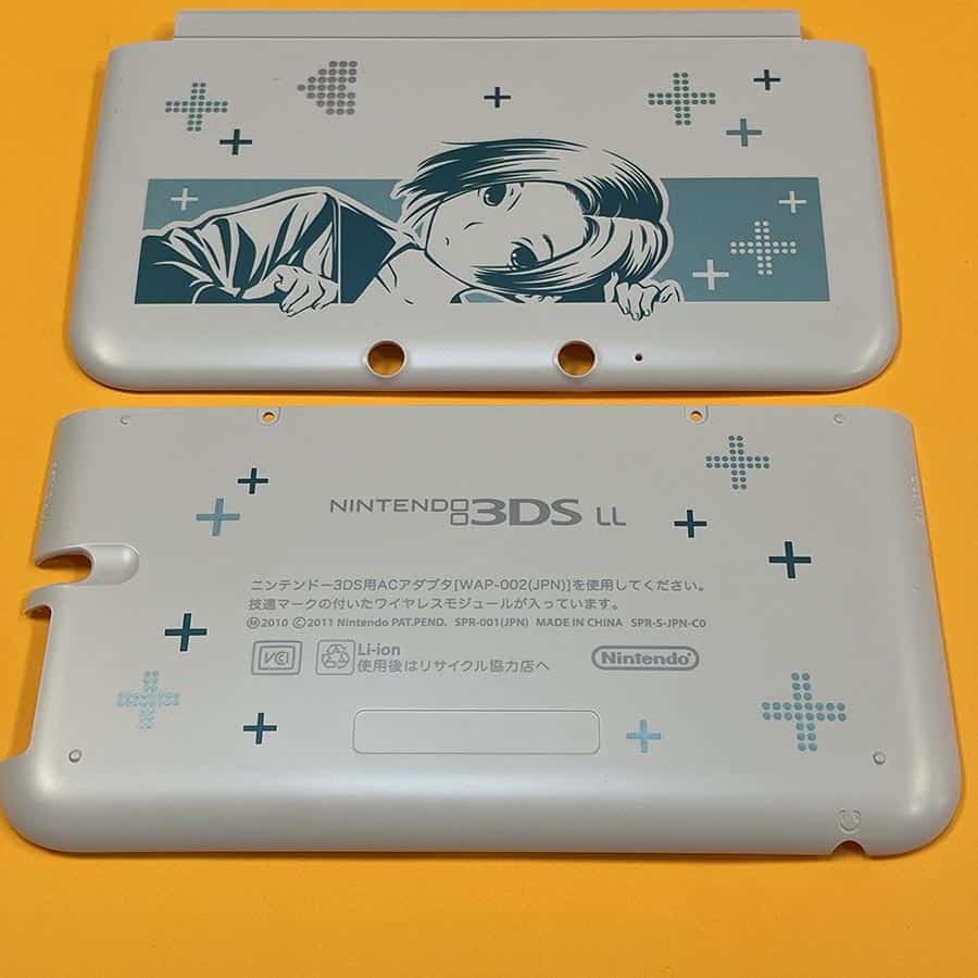 LovePlus+ Rinko Deluxe Edition Shell for Nintendo 3DS LL (XL) – Black – Front & Back – Brand New