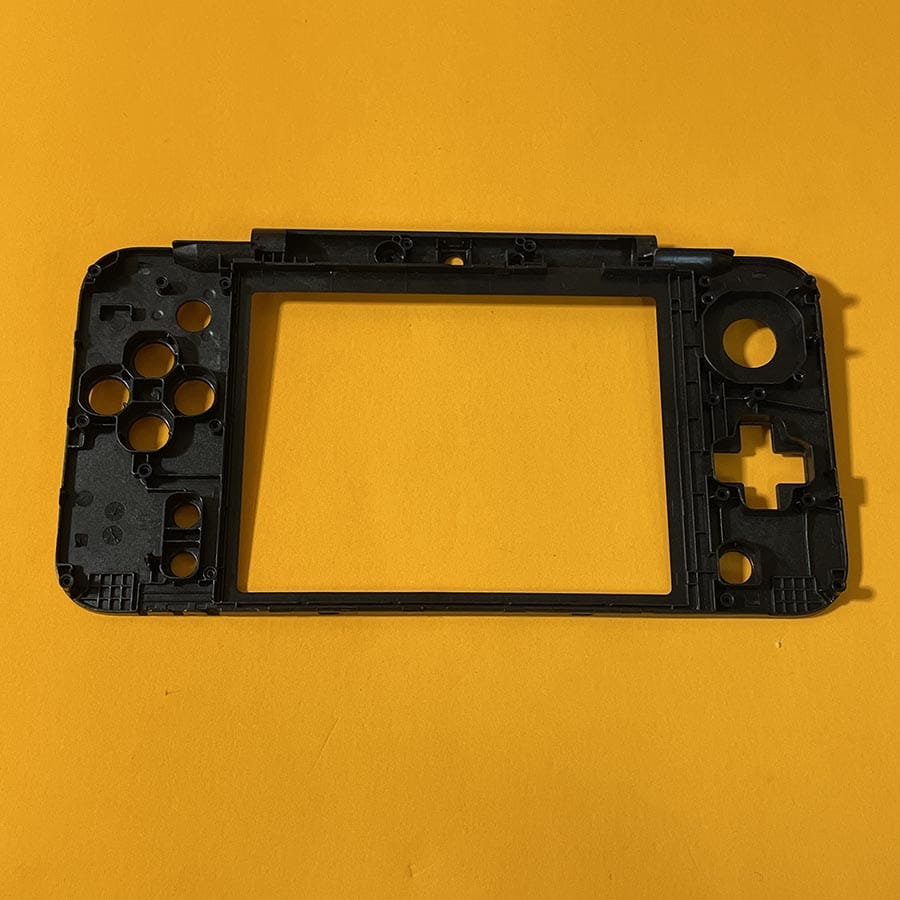 Alternative view of Middle Frame for New Nintendo 2DS XL – Black – Internal Housing – Brand New