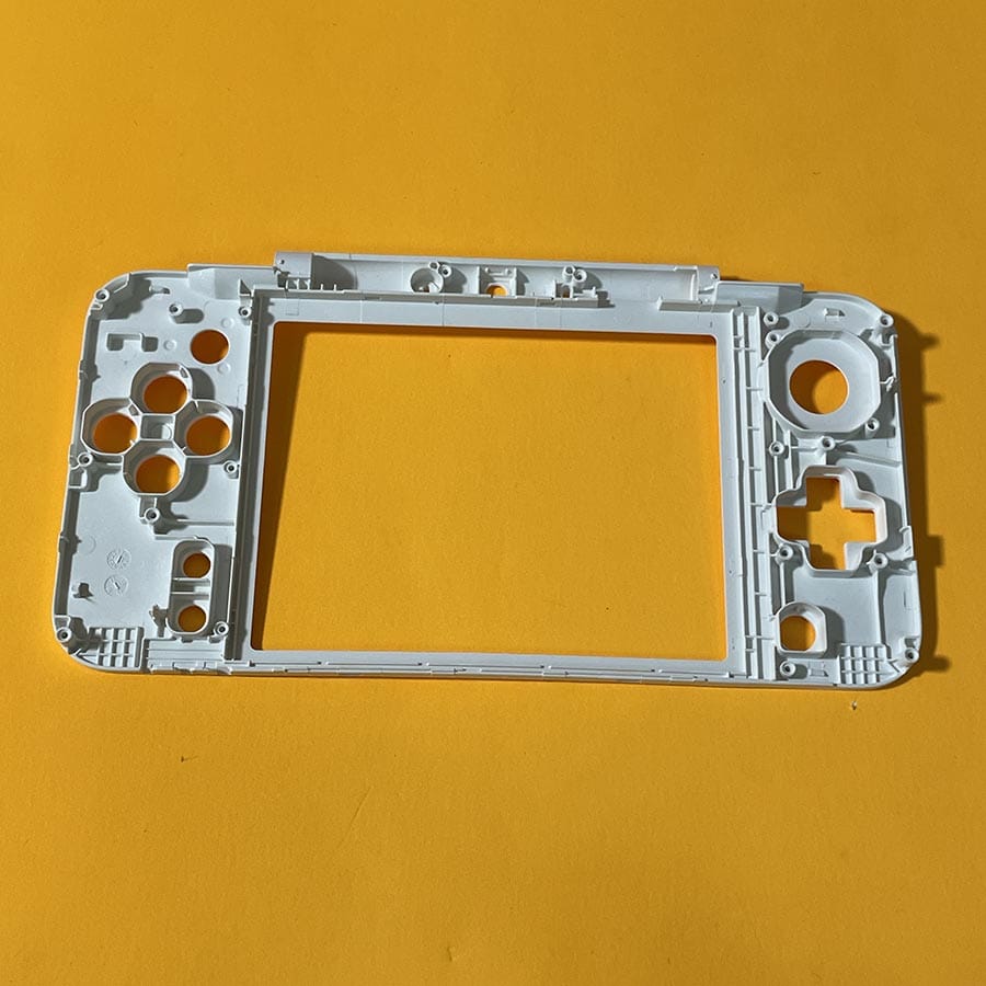 Alternative view of Middle Frame for New Nintendo 2DS XL – White – Internal Housing – Brand New