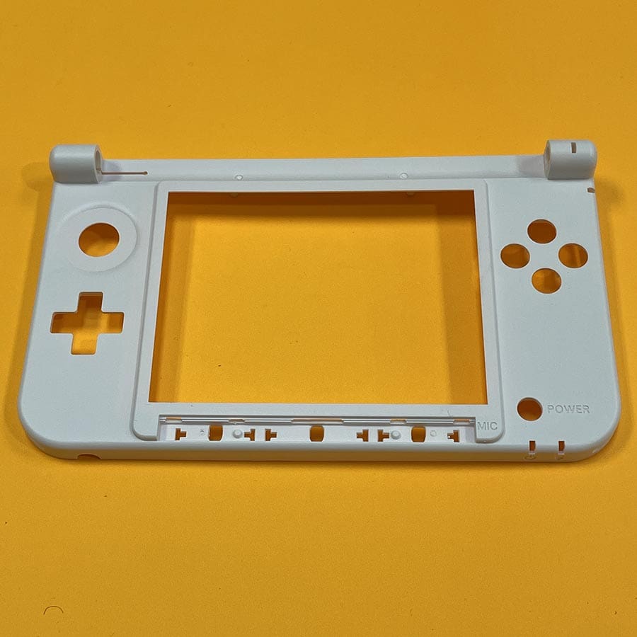 3ＤS Middle Front Frame for Nintendo 3DS XL – White – Brand New