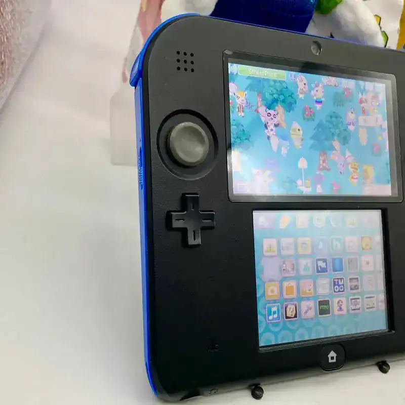 Alternative view of Modded Black Nintendo 2DS – Plays 3DS, DS & Retro Games | Cleaned & Ready