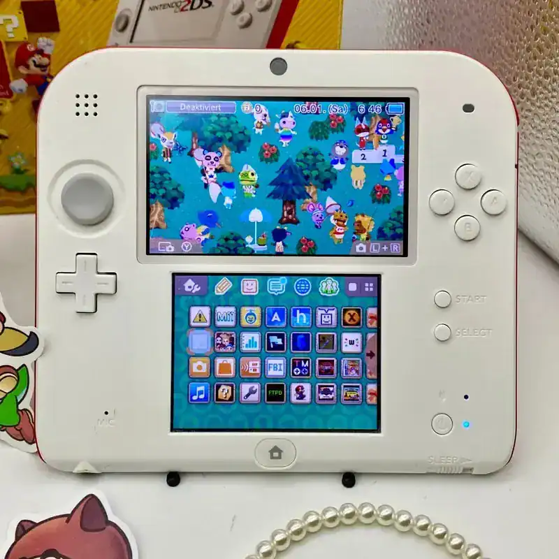 Modded White Nintendo 2DS – Cleaned & Ready | Plays 3DS, DS & Retro Games