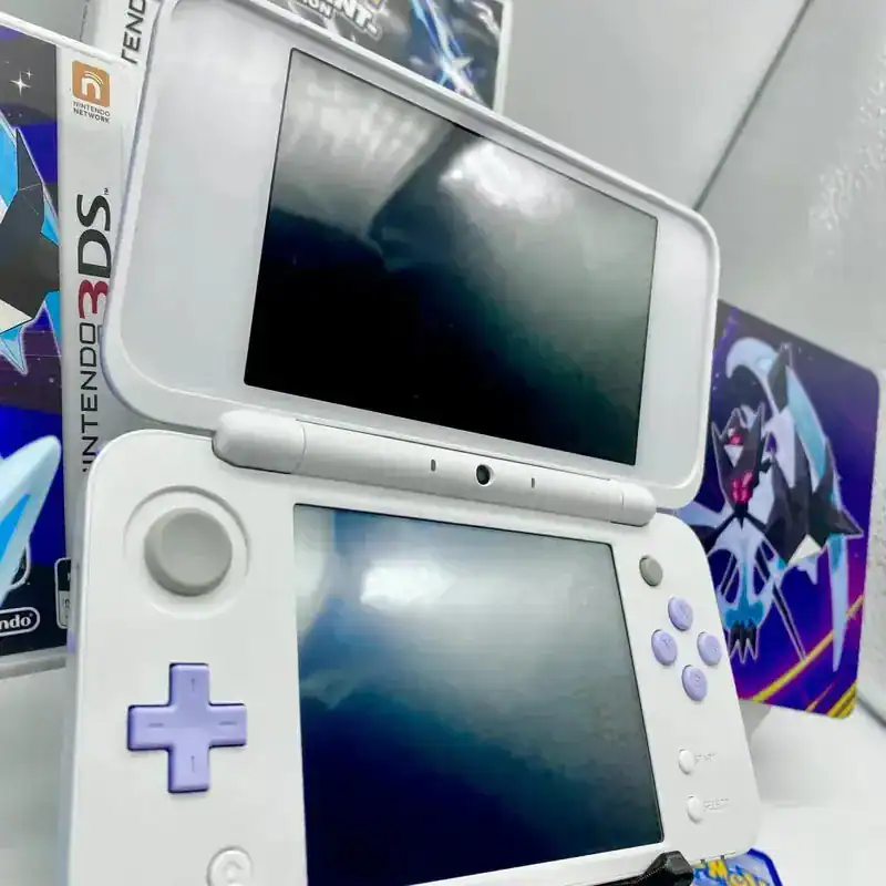 Alternative view of New Nintendo 2DS XL – Lavender & White Theme | Modded & Ready to Play