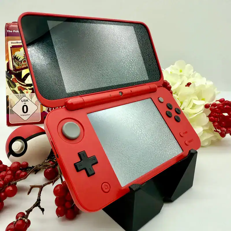 Alternative view of New Nintendo 2DS XL – Poké Ball Theme | Modded & Ready to Play