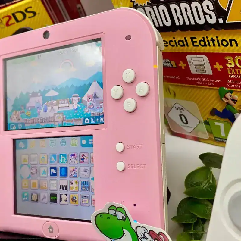 改造済みピンクカラーのニンテンドー2DS – クリーニング済み、すぐに
