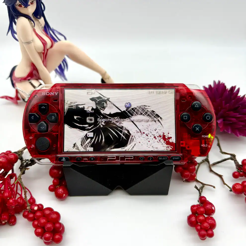 PSP 3000 Transparent Red – Cleaned & Tested | Collectible Edition