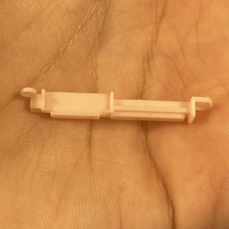 Alternative view of Battery Area Spacer Bracket for Nintendo 3DS – Replacement Bracket