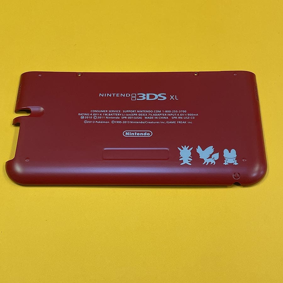 Pokémon X & Y Red Edition Shell for Nintendo 3DS XL – Front & Back